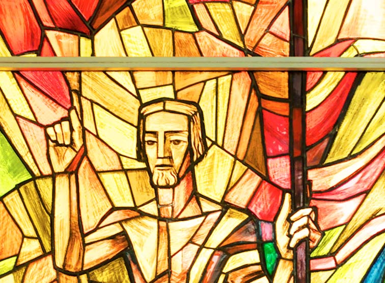 Auferstandener Jesus Christus. Kapelle der kath. Gefangenenseelsorge in der Justizanstalt Josefstadt. 